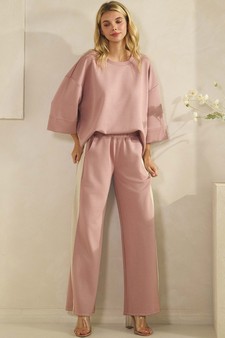 Women's So Relaxed UltraComfy Two Tone Wide-Leg Pants style 5