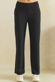 ETA 08/06/26 - Effortless Thin modal Straight-Leg High Rise Pants