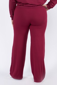 Women’s Drawstring Wide-Leg Lounge Pants - TOP: style 3
