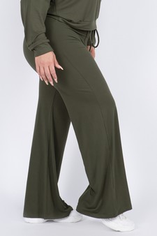 Women’s Drawstring Wide-Leg Lounge Pants - TOP: TP2063 style 2