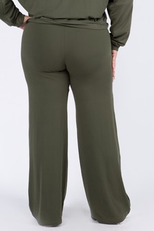 Women’s Drawstring Wide-Leg Lounge Pants - TOP: TP2063 style 3
