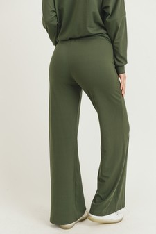 Women’s Drawstring Wide-Leg Lounge Pants - TOP: TP2063 style 4