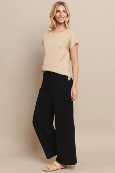 Women's Linen Cargo Pants style 5