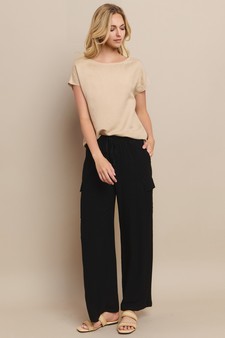 Women's Linen Cargo Pants style 7