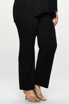 Women's Wide Leg Knit Pants style 2