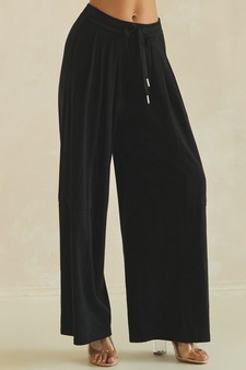 ETA 05/28/26 - Relaxed Soft Stretch Wide-Leg Flowy Pants style 4