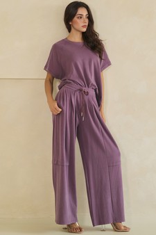 ETA 05/28/26 - Relaxed Soft Stretch Wide-Leg Flowy Pants style 5
