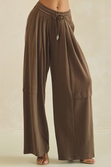 ETA 05/28/26 - Relaxed Soft Stretch Wide-Leg Flowy Pants style 4