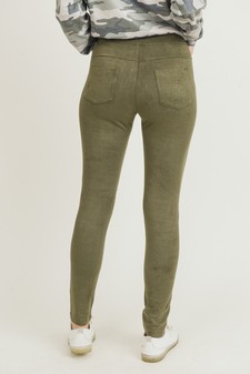 Women's Faux Suede Moto Skinny Pants style 6