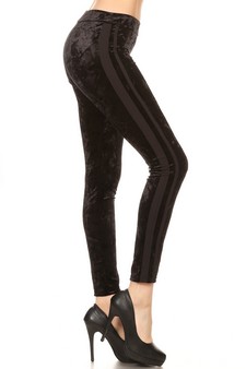 Icy Velvet Side Stripe Pants style 3