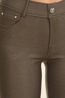 Women's Cotton-Blend 5-Pocket Skinny Jeggings style 4