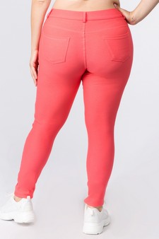 Women's Cotton-Blend 5-Pocket Skinny Jeggings (XXXL only) style 3