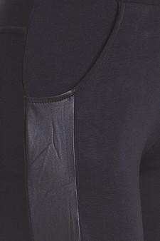 Liquid Leggings with Contrast Fabric style 3