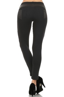 Liquid Leggings with Contrast Fabric style 3