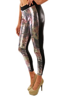 Lady's Fashion Designed The Rose Sequin Legging style 3