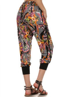 Lady Printed Jogger Pants M:3 L:3 style 3