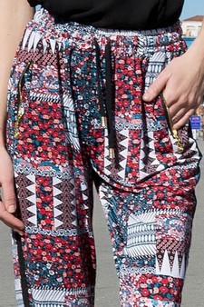 Patchwork Floral printed Joggers style 3