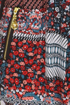 Patchwork Floral printed Joggers style 4