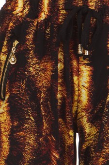 Hot Gold Melt printed joggers style 4