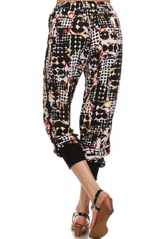 Blk/Wht Geometric print Jogger style 3