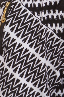 Joggers-black & white tribal style 5