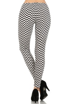 Lady's Velour Printed Leggings style 3