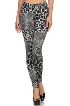 Lady's Velour Printed Leggings style 2