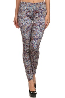 Lady's Velour Printed Leggings style 2