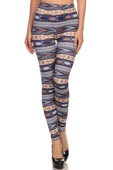 Lady's Velour Printed Leggings style 2