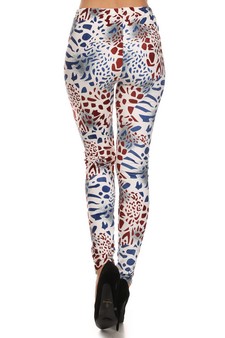 VELOUR PRINTED LEGGINGS [WOMEN'S] style 3