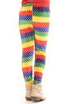 Kid's Velour Printed Leggings style 3