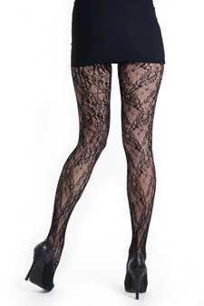 Lady's Effloresce Floral Fashion Designed Fishnet Pantyhose style 3