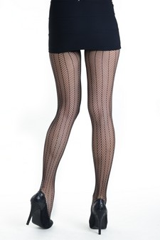 Lady's Sensual Arrow Mesh Fashion Designed Fishnet Pantyhose style 3