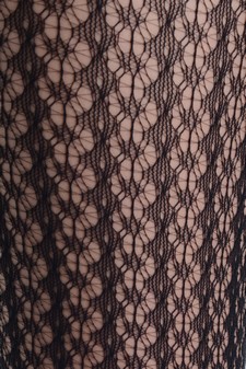 Lady's Vertical Braid Locks Fashion Designed Fishnet Pantyhose style 4