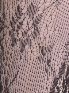 Lady's Roxanne Rose Fashion Designed Fishnet Capri Tights style 4