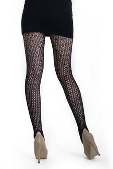 Lady's Alchymist with Stirr-up Fashion Designed Stirr-up Fishnet Footless Tights style 3