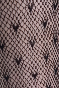 Lady's Mini Hearts Fashion Designed Stirrup Fishnet Tights style 4