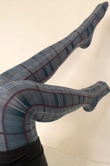 Women's Plaid Fashion Tights style 2