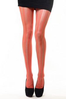(blister) Lady's Fashion Designed Fish Net Pantyhose style 2