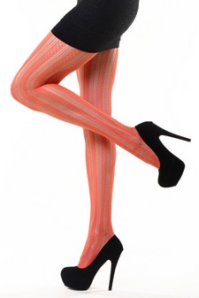 (blister) Lady's Fashion Designed Fish Net Pantyhose