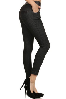 Black Fleece Jeggings style 2