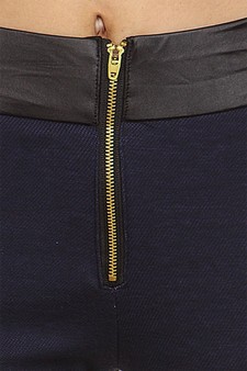 Navy Fleece Jeggings style 4