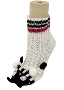 PANDA BEAR NON SKID 3D ANIMAL SLIPPER SOCKS WITH GRIPS style 2