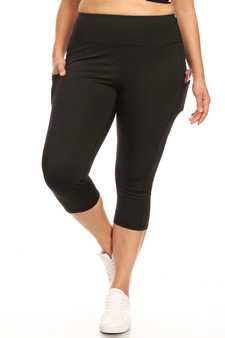 Women's High Rise 5-Pocket Activewear Capri Leggings style 2