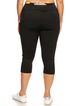 Women's High Rise 5-Pocket Activewear Capri Leggings style 3