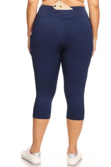 Women's High Rise 5-Pocket Activewear Capri Leggings style 3