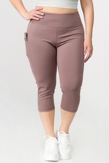 Women's High Rise 5-Pocket Activewear Capri Leggings style 2