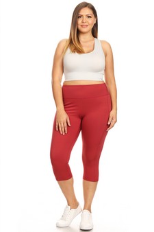 Women's High Rise 5-Pocket Activewear Capri Leggings (XXXL only) style 5