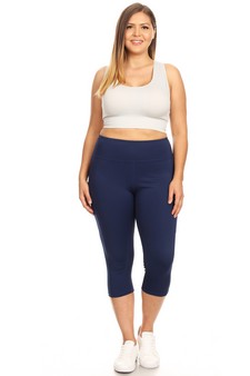 Women's High Rise 5-Pocket Activewear Capri Leggings (XXXL only) style 4