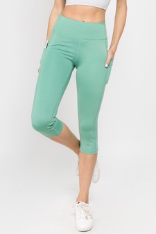 Women's High Rise 5-Pocket Activewear Capri Leggings style 2